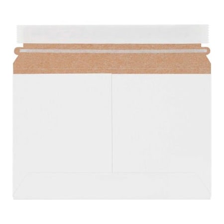 Box Packaging Stayflats Lite Utility Flat Mailers, 9-1/2"W x 6"L, White, 200/Pack RMU96W